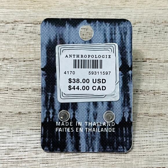 New Anthropology Paved Initial “B” Stud Earrings - Picture 3 of 3